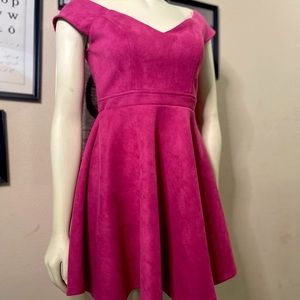 Velvet Dress- Pink